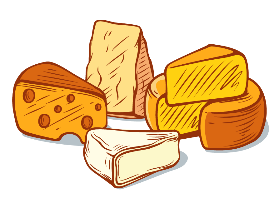 Käsesortiment Grafik